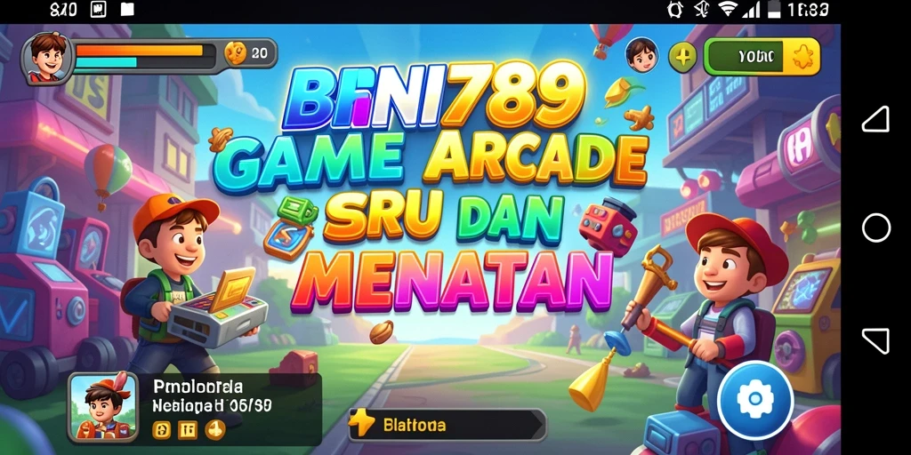 Screenshot gameplay BNI789 menampilkan aksi seru dalam permainan arcade.