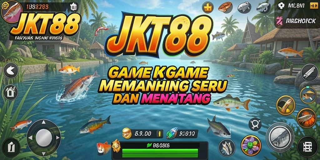 Tampilan gameplay memancing yang menantang dan seru.