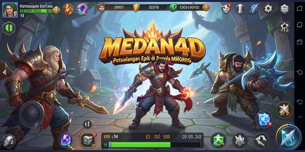 Tampilan utama gameplay MEDAN4D yang menegangkan dan penuh aksi.
