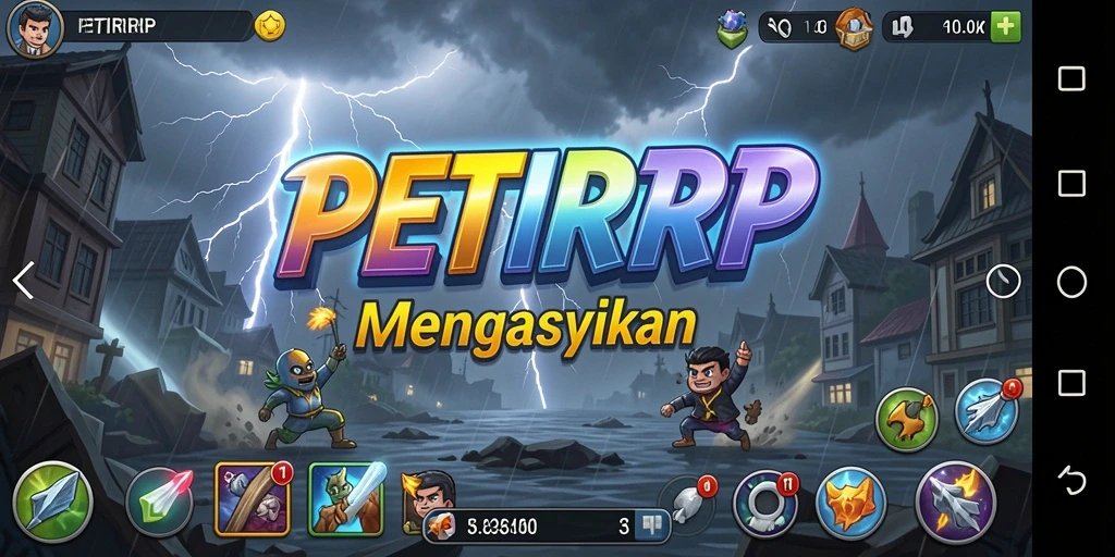 Tampilan gameplay PETIRRP yang menarik dan interaktif.